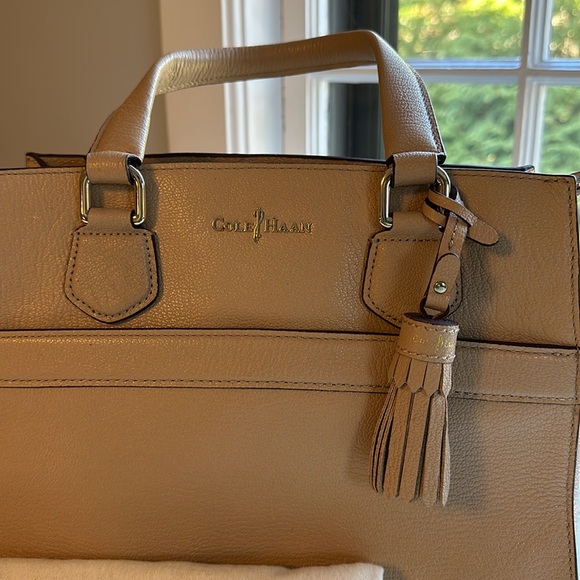 Cole Haan Leather Handbag, Tan, Brand New without Tags - Picture 3 of 5
